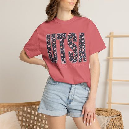UTSA Floral Logo T‑Shirt — UT San Antonio Collegiate Tee