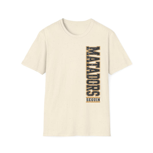 Matadors Vertical Graphic T-Shirt — Vintage Collegiate Sports Tee