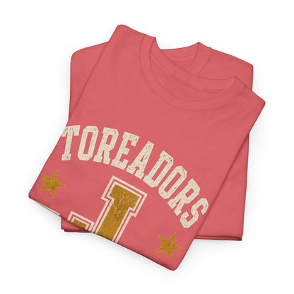 Toreadors Jim Barnes School Letterman Tee — Vintage School Spirit T-Shirt