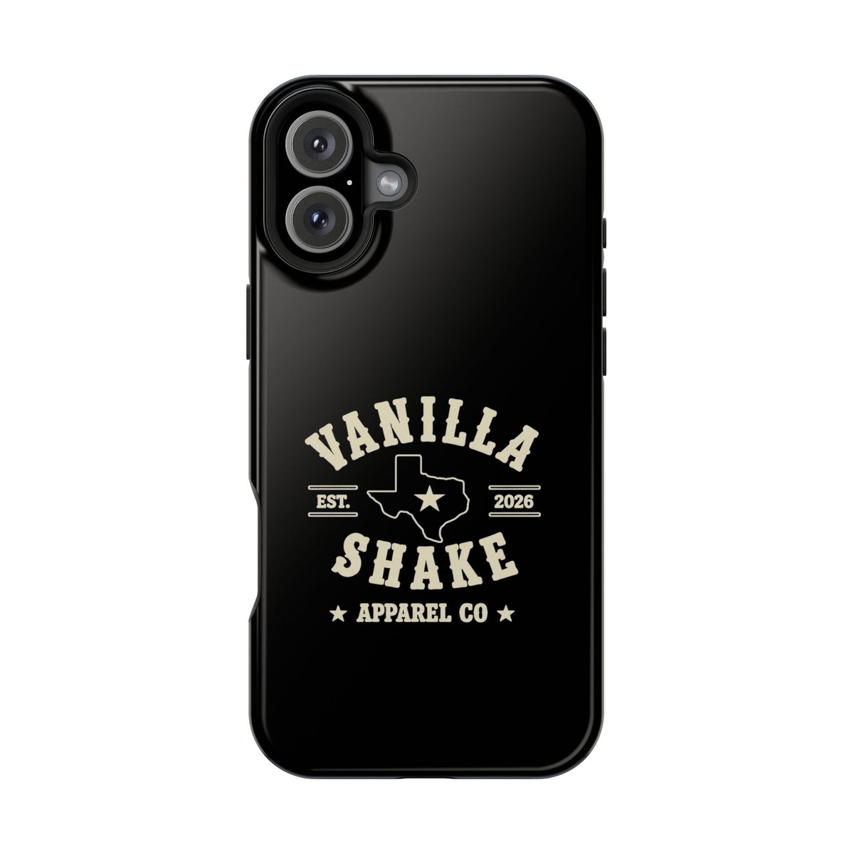 Black w/Ivory Logo lmpact-Resistant Phone Cases