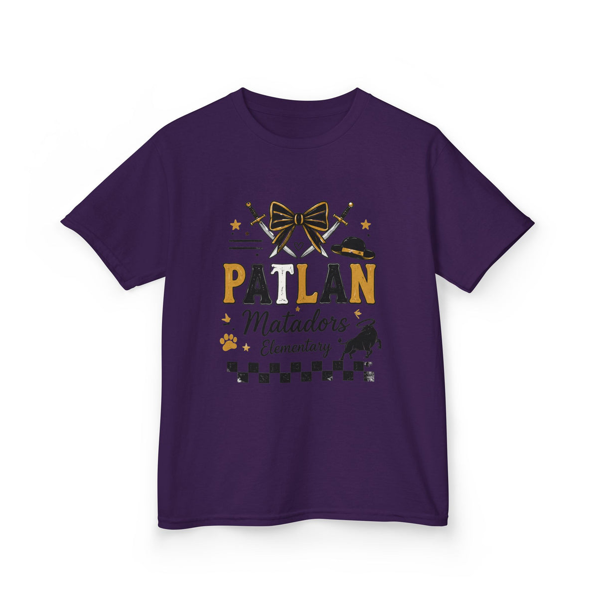 Patlan Matadors Elementary Kids T-Shirt — School Spirit Tee