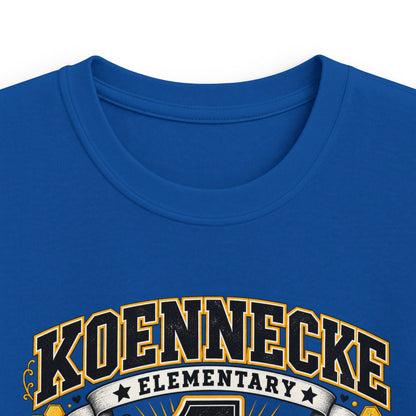 First Grade Kids Tee — 'Koennecke Elementary' Back-to-School Bee Design