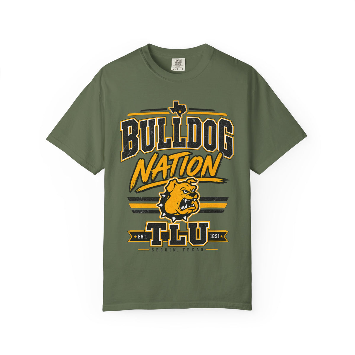 Bulldog Nation T-Shirt — TLU Mascot College Tee