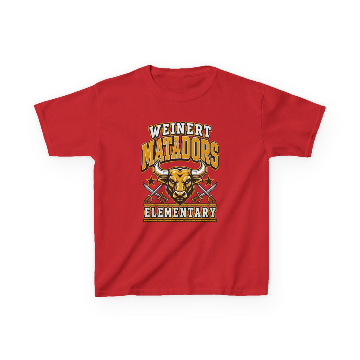 Weinert Matadors Elementary Kids T-Shirt — School Mascot Tee
