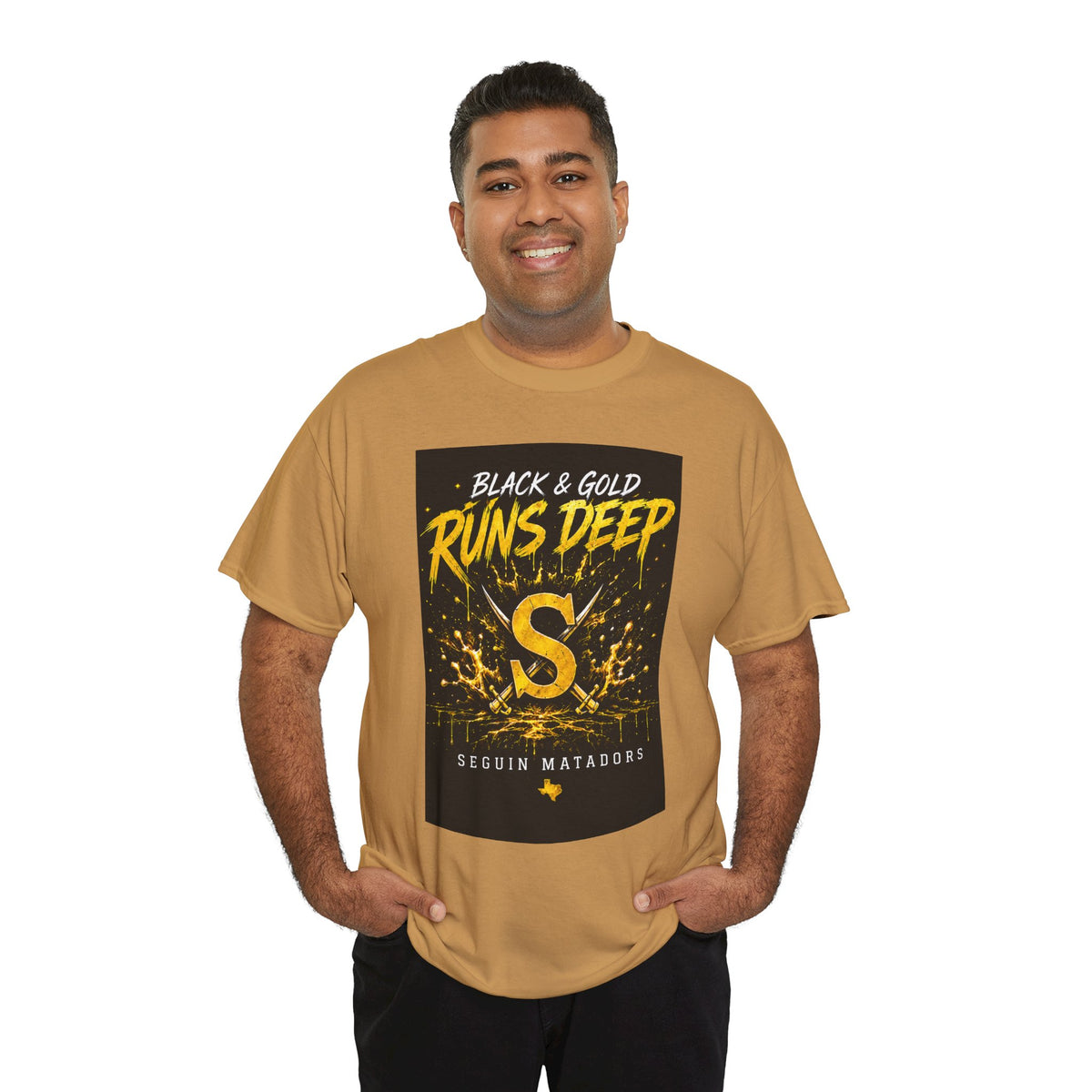 Seguin Matadors 'Black & Gold Runs Deep' T-Shirt