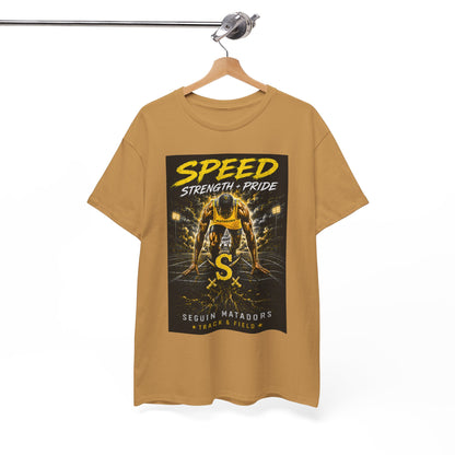 Speed Strength Pride Tee — Seguin Matadors Football Graphic T-Shirt