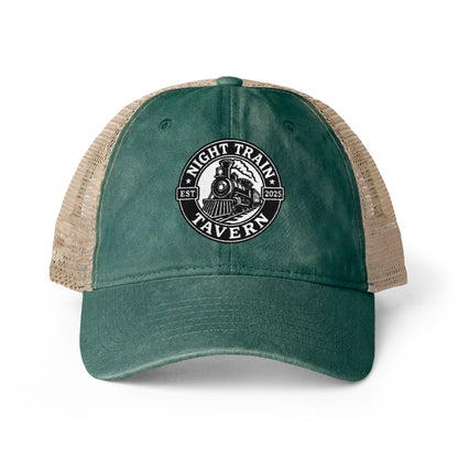 Night Train Tavern Women's Washed Mesh-Back Cap-Embroidery