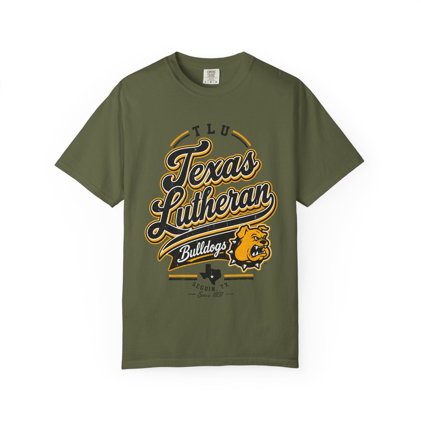 Texas Lutheran Bulldogs Vintage Script T-Shirt
