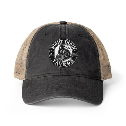 Night Train Tavern Women's Washed Mesh-Back Cap-Embroidery