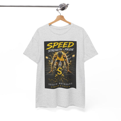 Speed Strength Pride Tee — Seguin Matadors Football Graphic T-Shirt