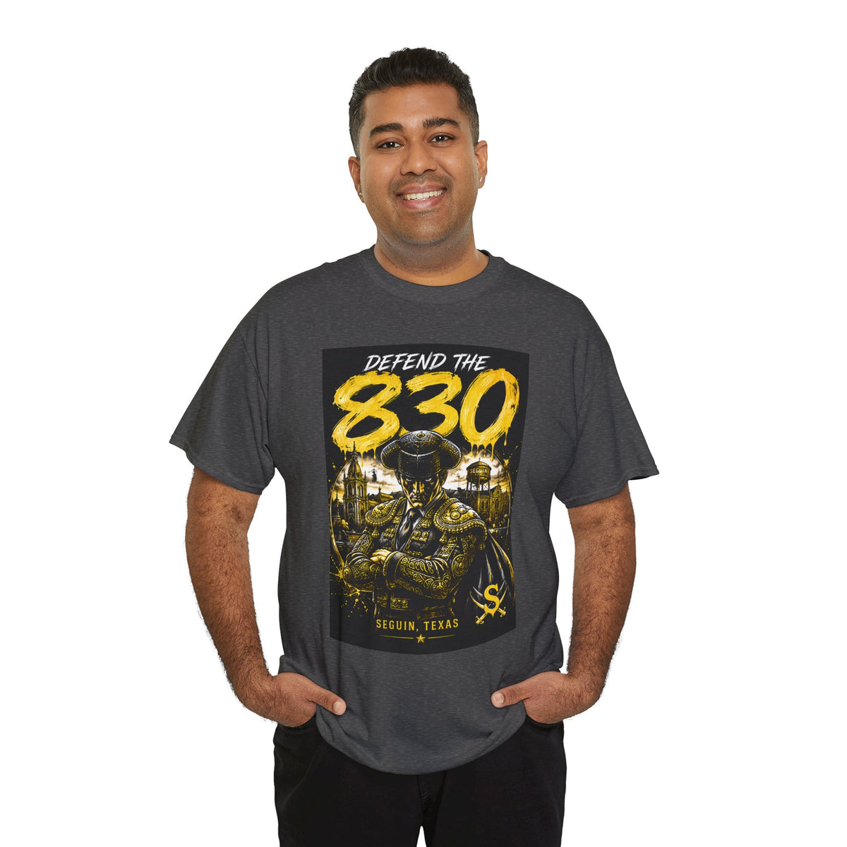 Defend The 830 Matador T-Shirt — San Antonio Pride, Military/Streetwear Graphic Tee