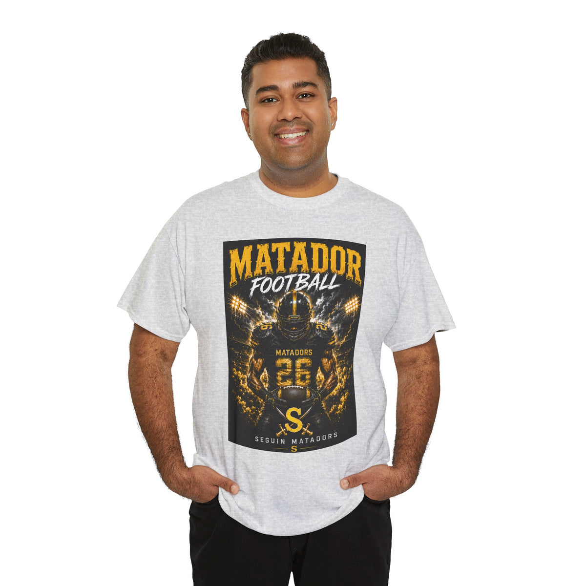 Matador Football Team Tee — Vintage Helmet Graphic Jersey Shirt