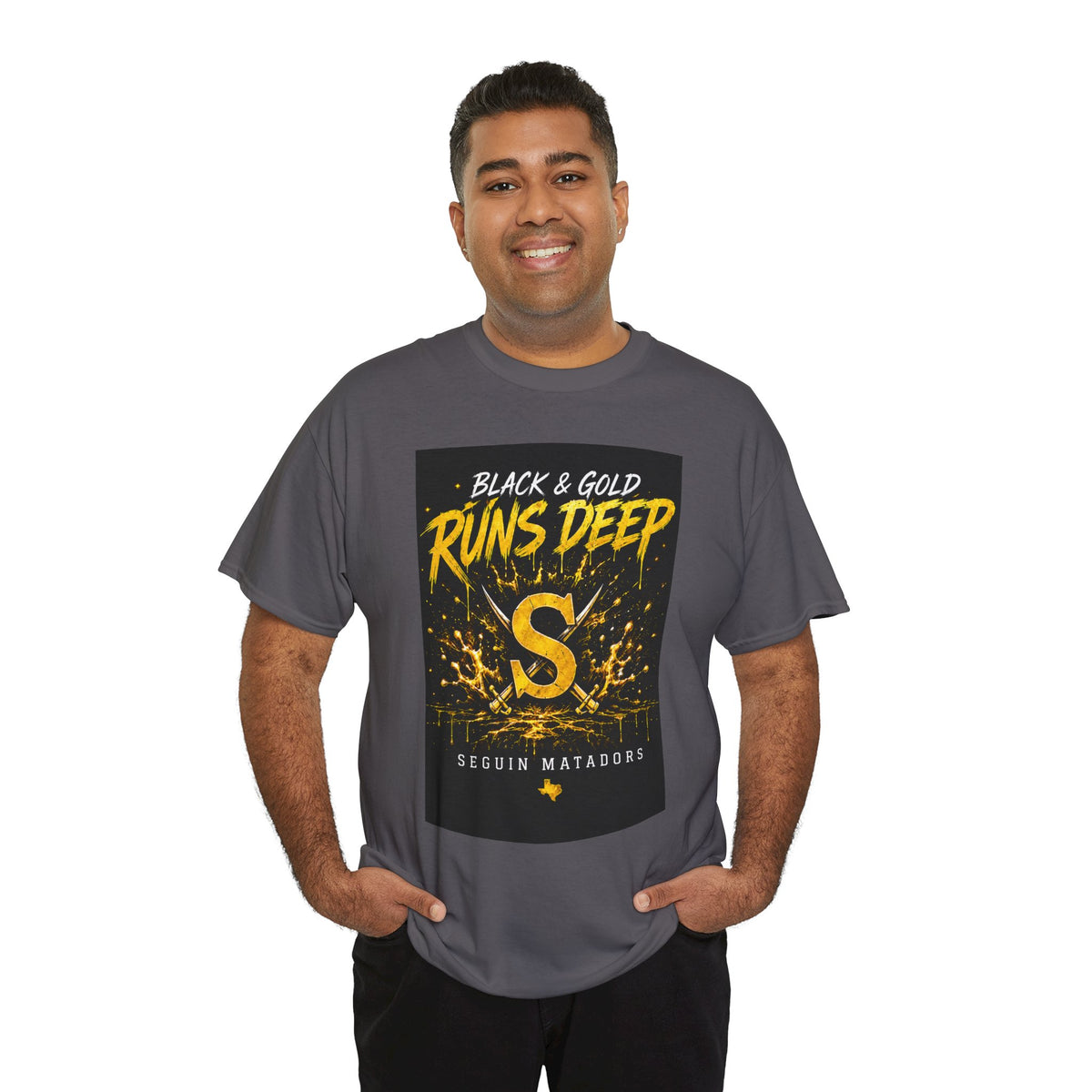 Seguin Matadors 'Black & Gold Runs Deep' T-Shirt