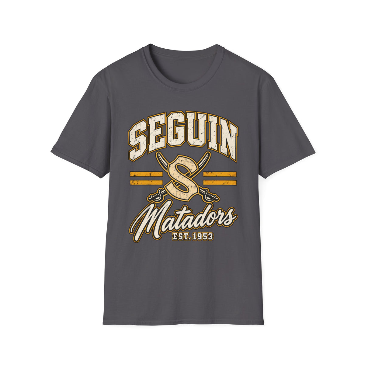 Seguin Matadors Vintage T-Shirt — School Spirit Baseball Design