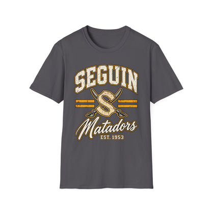 Seguin Matadors Vintage T-Shirt — School Spirit Baseball Design