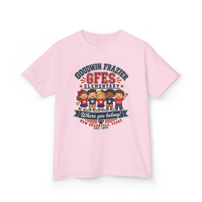 Kids T‑Shirt — "Goodwin Frazier G FES Elementary: Where You Belong" School Pride Tee