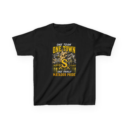 Kids Matador Pride Tee — "One Team One Town" School Spirit Shirt