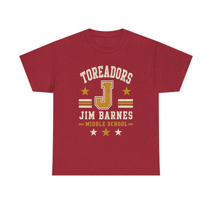 Toreadors Jim Barnes School Letterman Tee — Vintage School Spirit T-Shirt