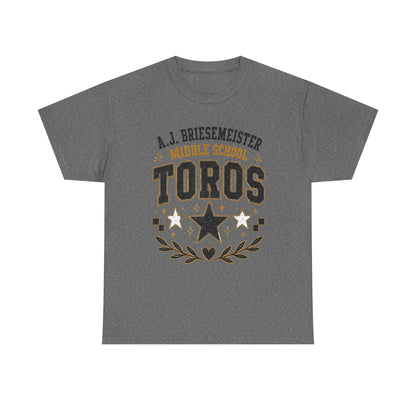 Toros Middle School Tee – A.J. Briesmeister School Spirit Shirt