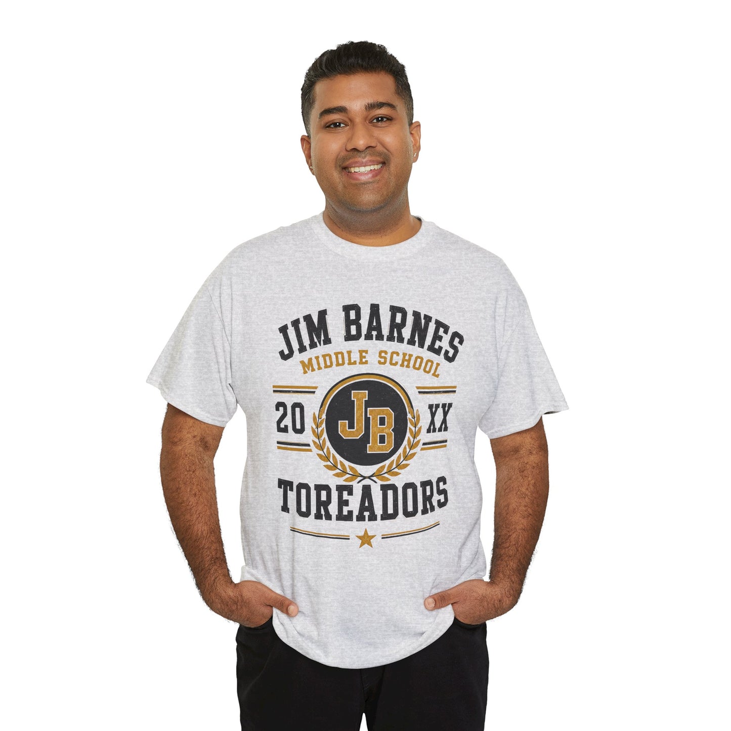 Jim Barnes Middle School Toreadors T-Shirt — School Spirit Tee with JB Crest