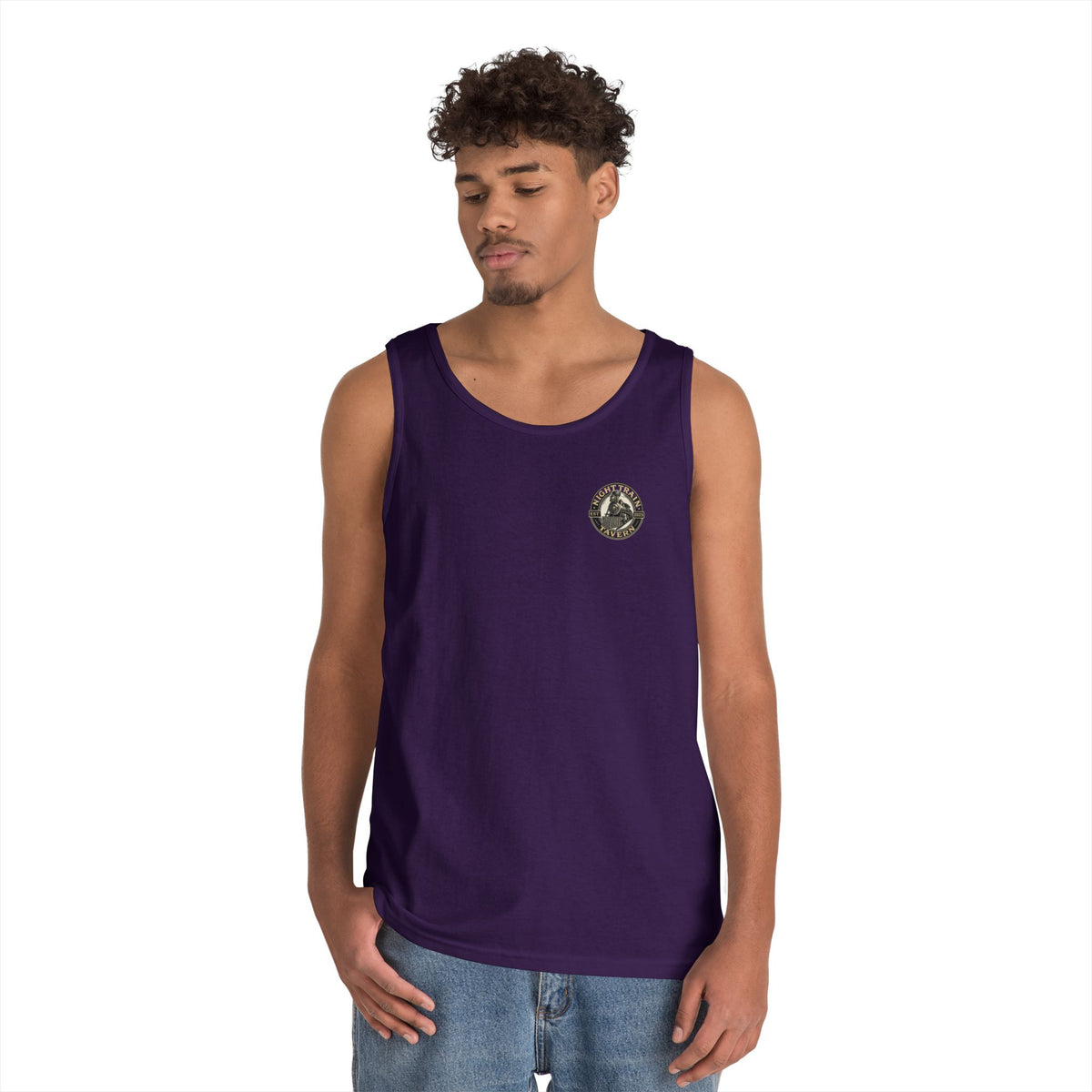 Night Train Tavern OG Staff Heavy Cotton Tank Top