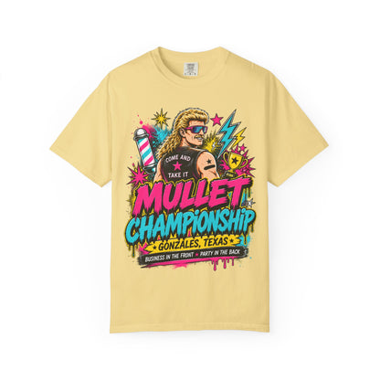 Mullet Championship T-Shirt — "Business in the Front, Party in the Back" Retro Graphic Tee