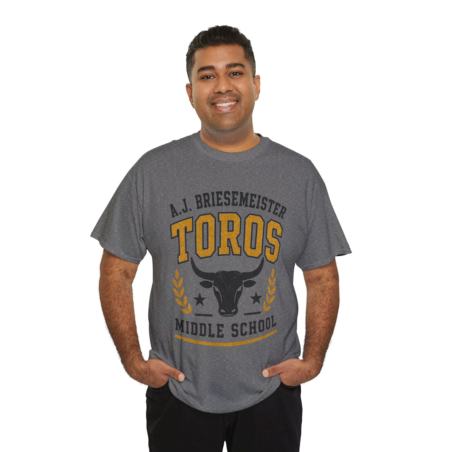 Toros Middle School Tee — A.J. Briesemeister School Spirit T-Shirt