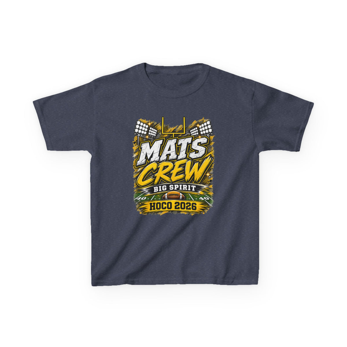 Kids Tee — "Mats Crew Big Spirit Hoco 2026" Football Crewneck