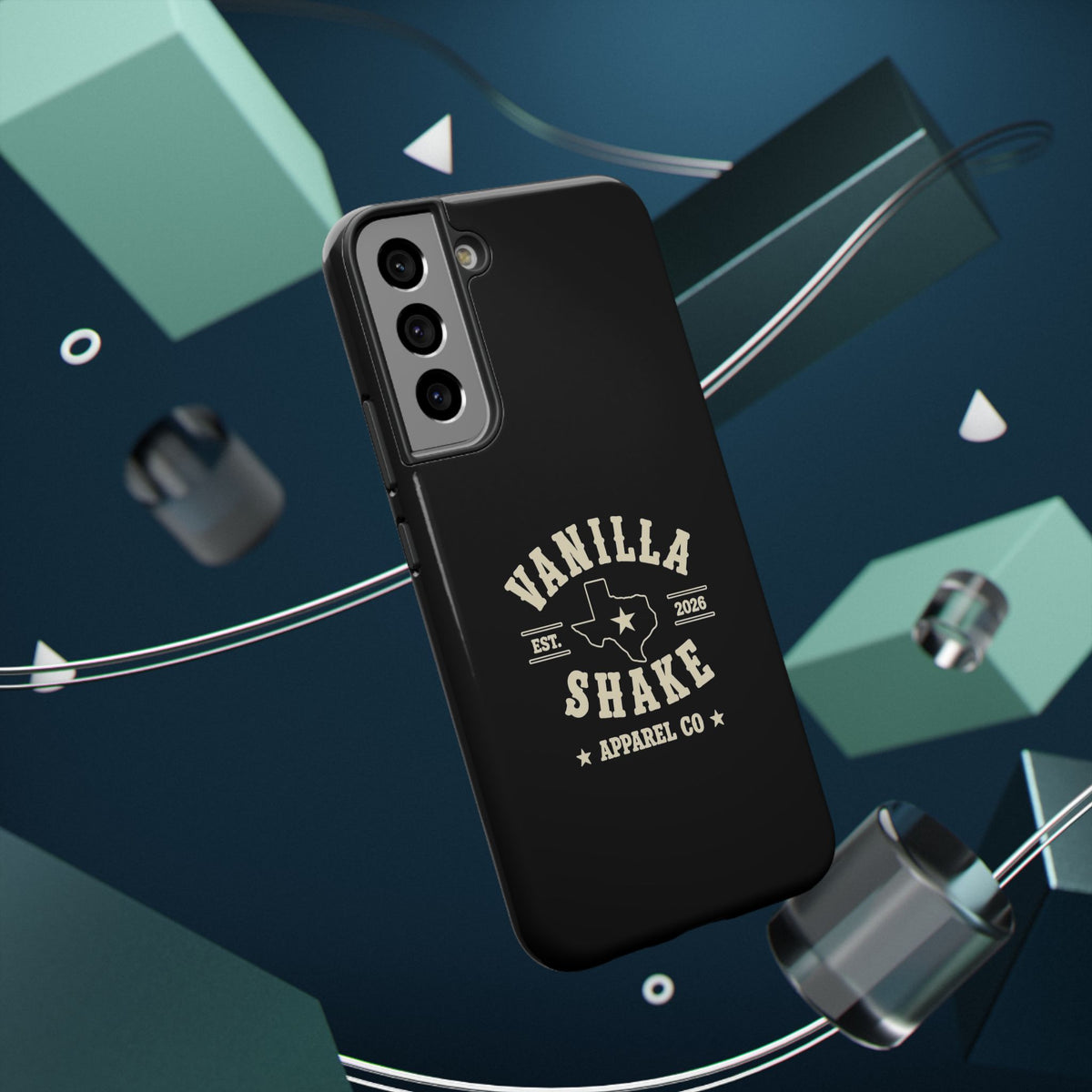 Black w/Ivory Logo lmpact-Resistant Phone Cases