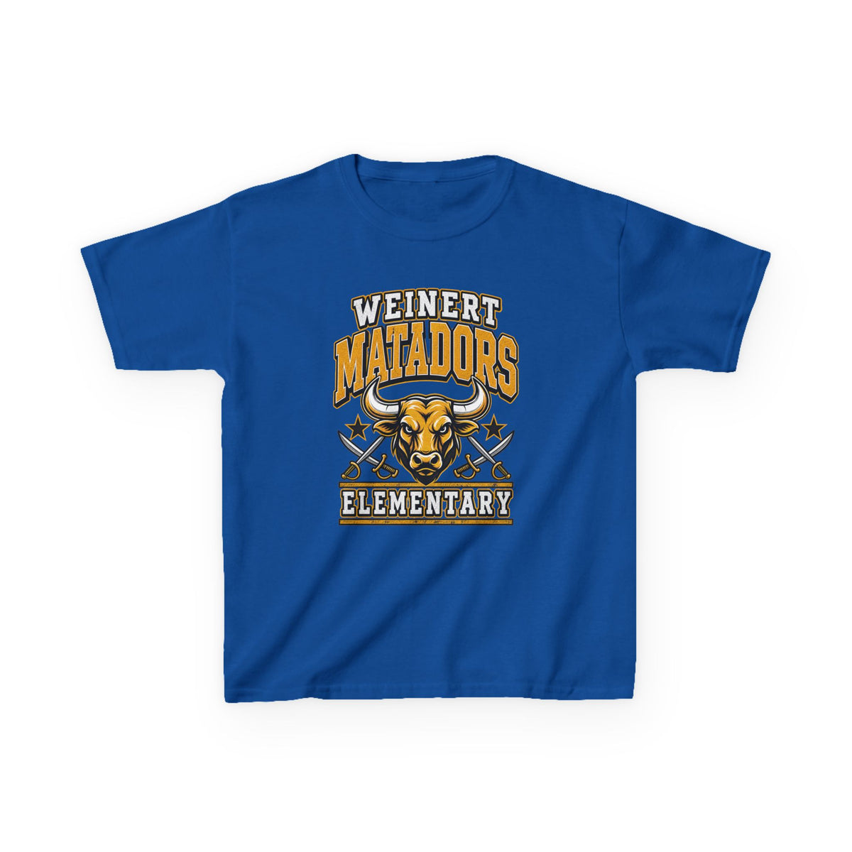 Weinert Matadors Elementary Kids T-Shirt — School Mascot Tee