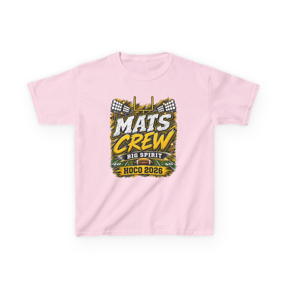 Kids Tee — "Mats Crew Big Spirit Hoco 2026" Football Crewneck