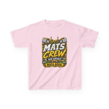 Kids Tee — "Mats Crew Big Spirit Hoco 2026" Football Crewneck