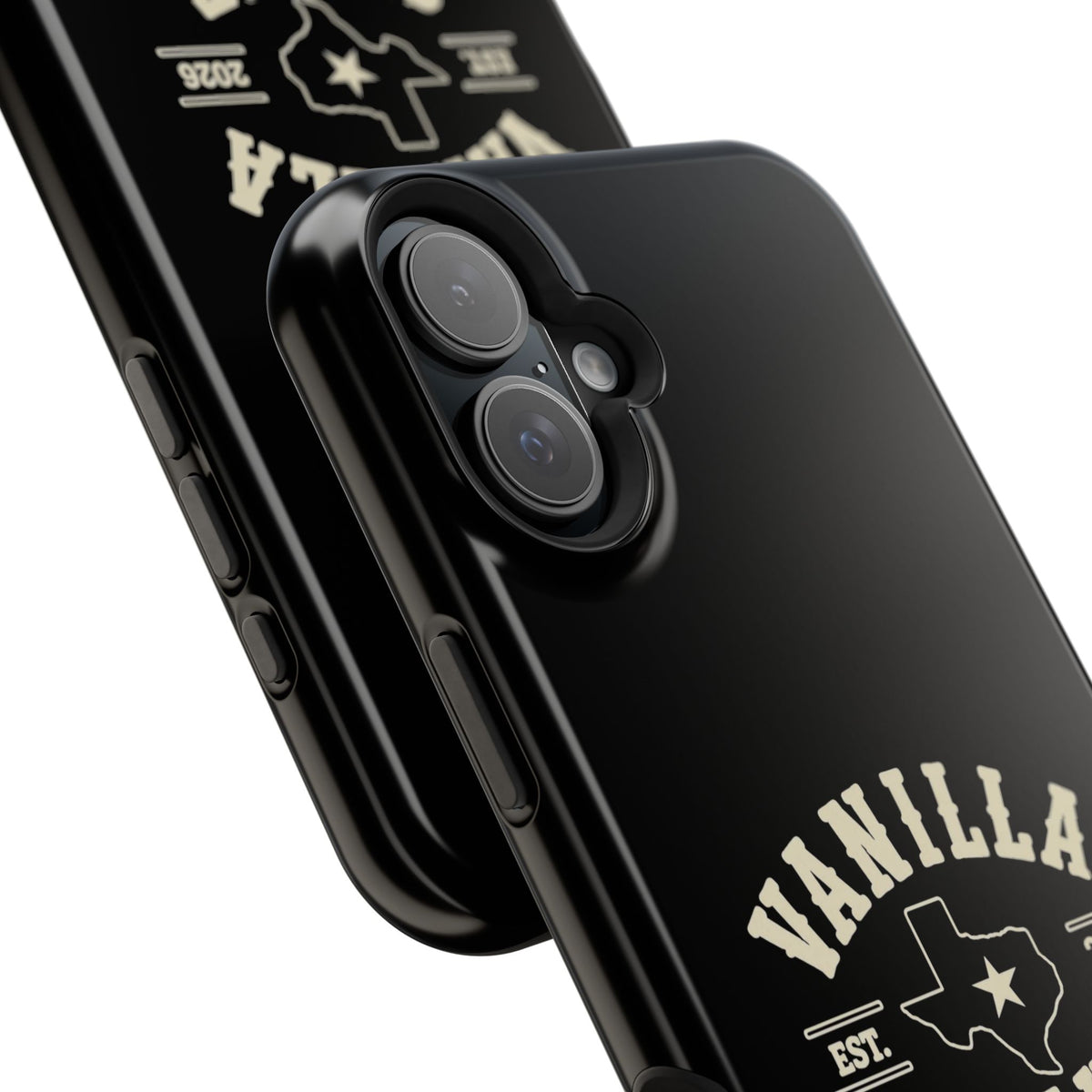 Black w/Ivory Logo lmpact-Resistant Phone Cases