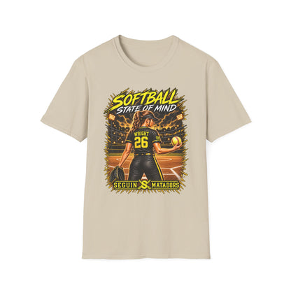 Custom Seguin Matador Softball Player Tee | Personalized Name & Jersey Number