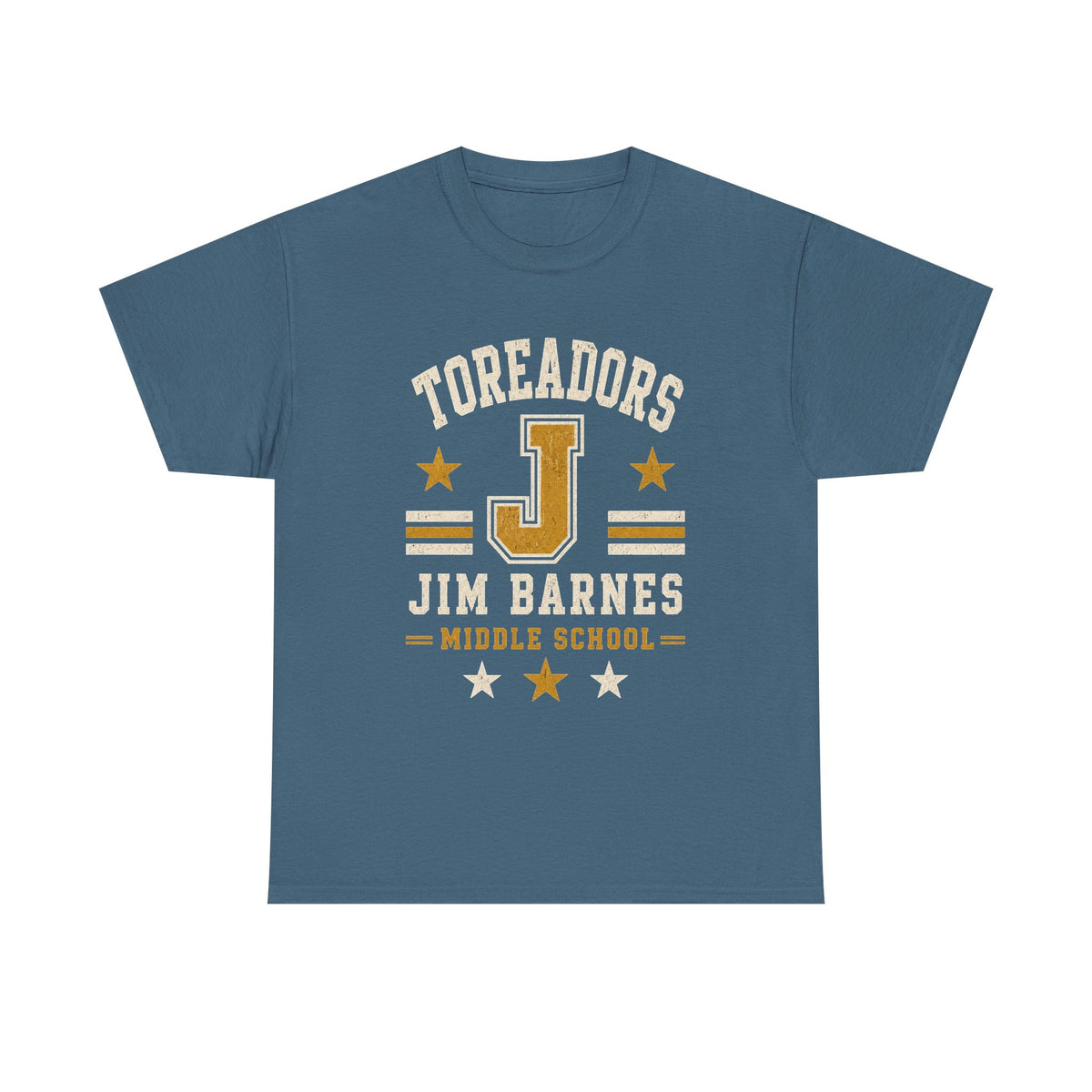 Toreadors Jim Barnes School Letterman Tee — Vintage School Spirit T-Shirt