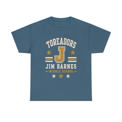 Toreadors Jim Barnes School Letterman Tee — Vintage School Spirit T-Shirt