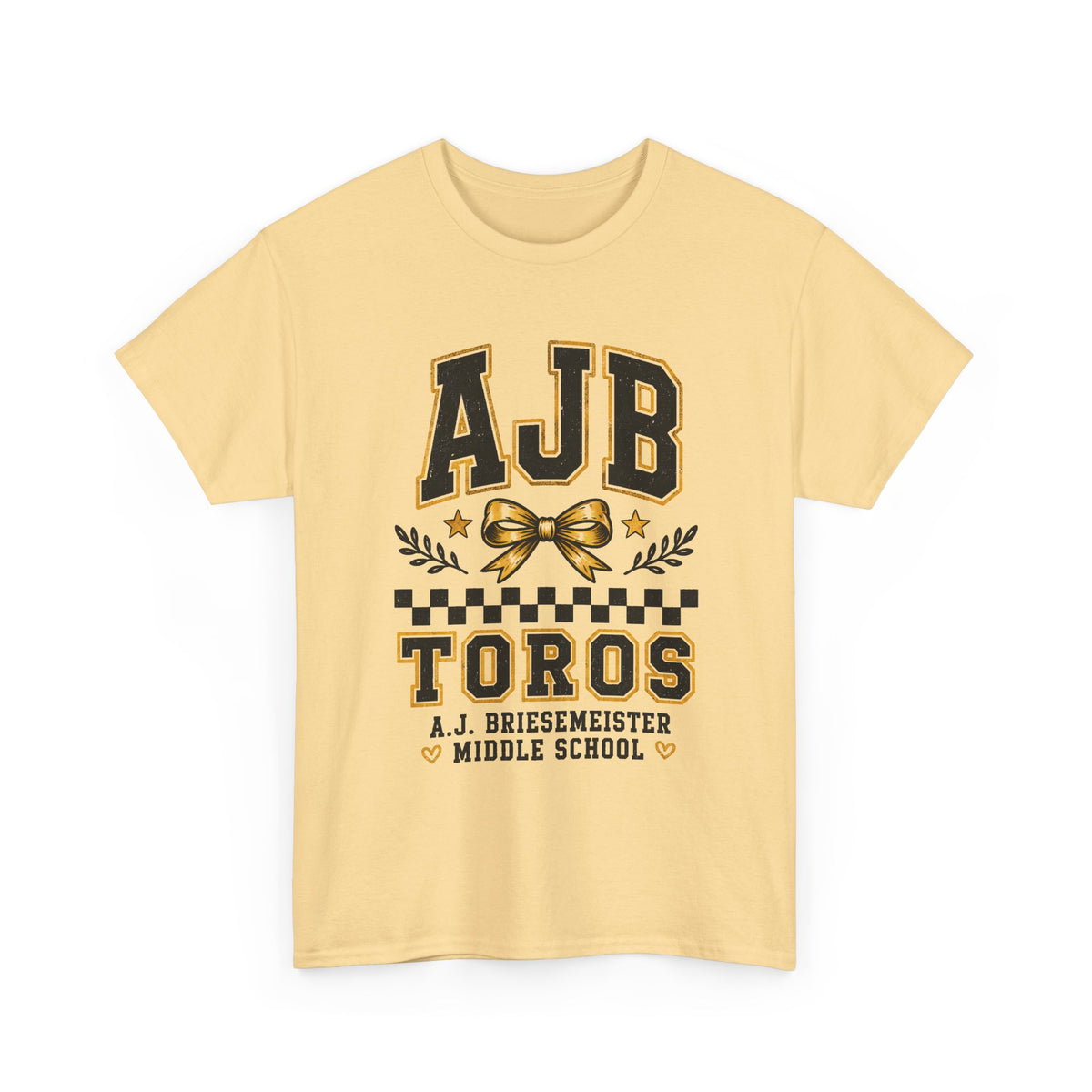 AJB Toros Middle School T-Shirt — AJ Bresemeister School Spirit Tee