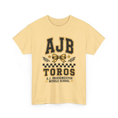 AJB Toros Middle School T-Shirt — AJ Bresemeister School Spirit Tee