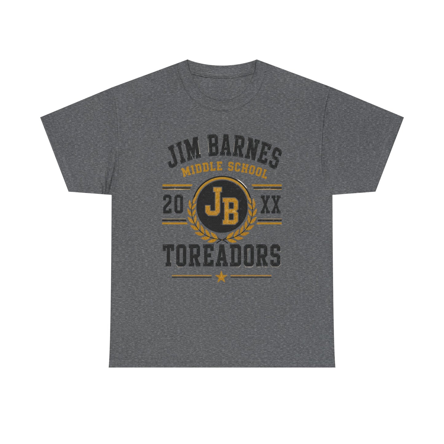 Jim Barnes Middle School Toreadors T-Shirt — School Spirit Tee with JB Crest