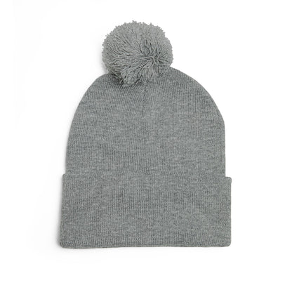 Pom-Pom Knit Cap (Embroidery)