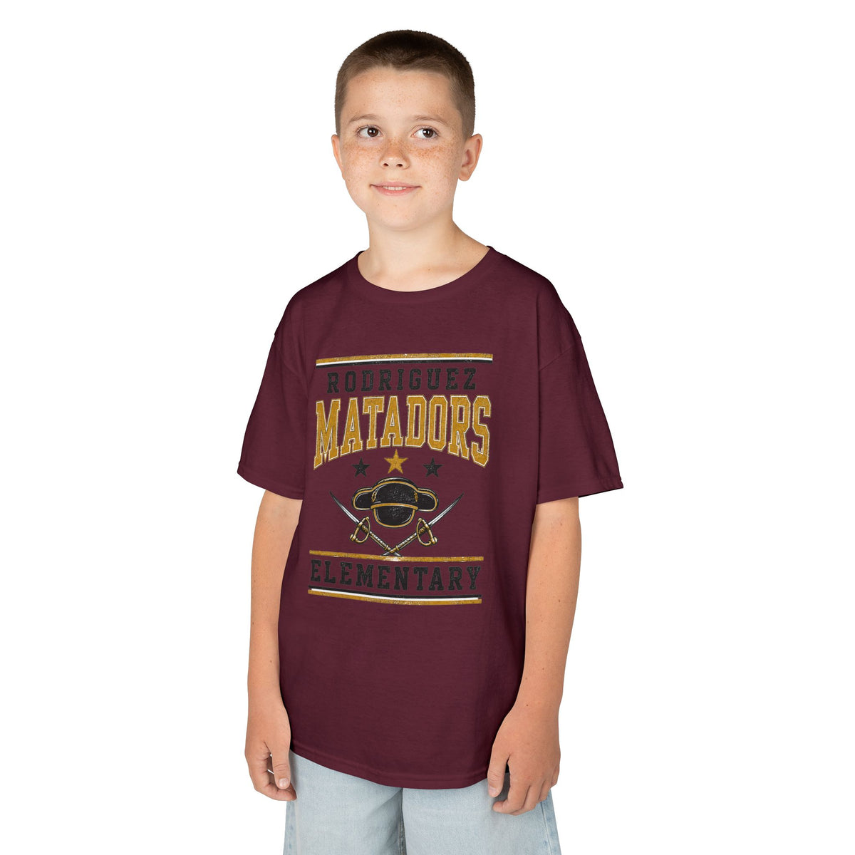 Rodriguez Matadors Elementary Kids T-Shirt — School Spirit Tee