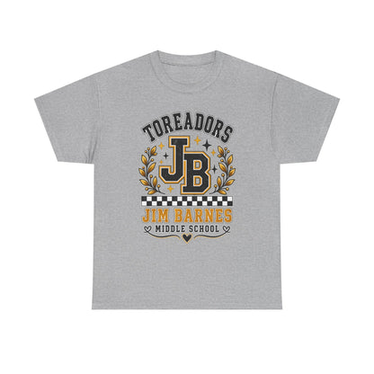 Toreadors JB Jim Barnes Middle School Tee — School Spirit Graphic T-Shirt