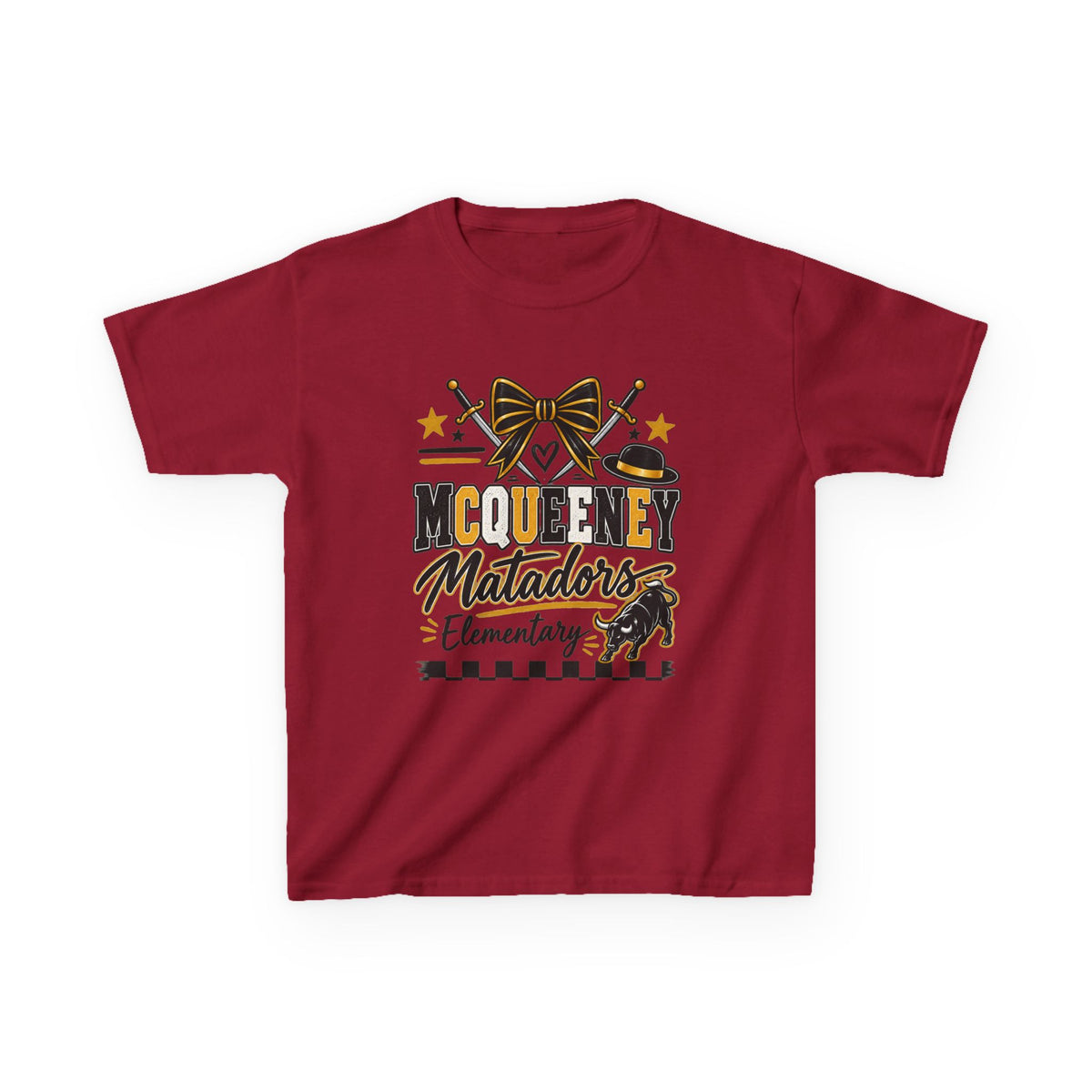Kids Tee — McQueeny Matadors Elementary School Spirit Shirt