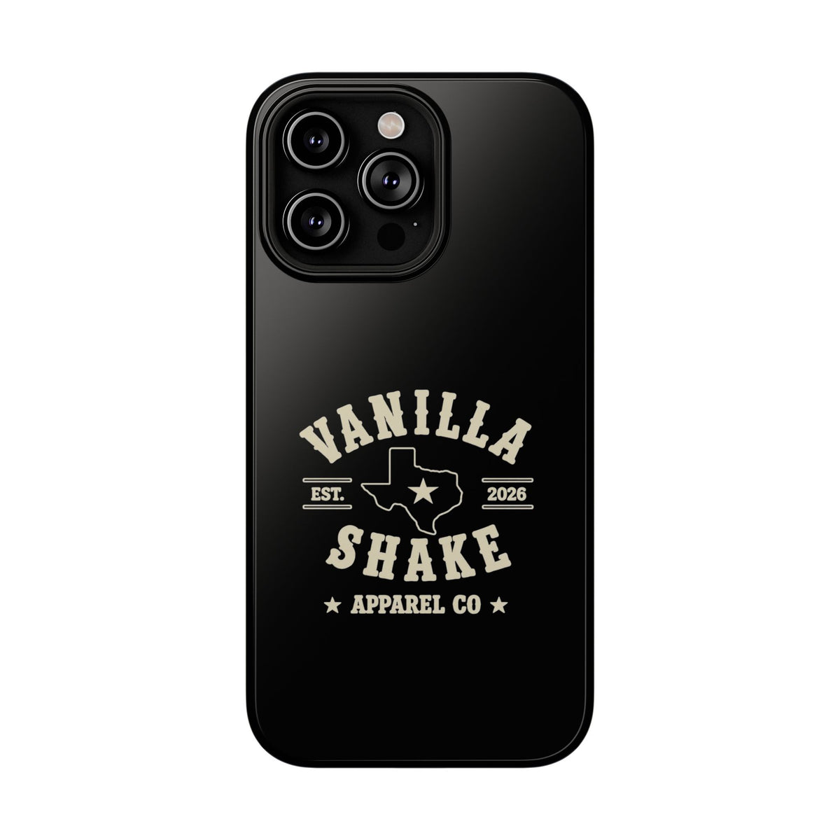 Black w/Ivory Logo lmpact-Resistant Phone Cases