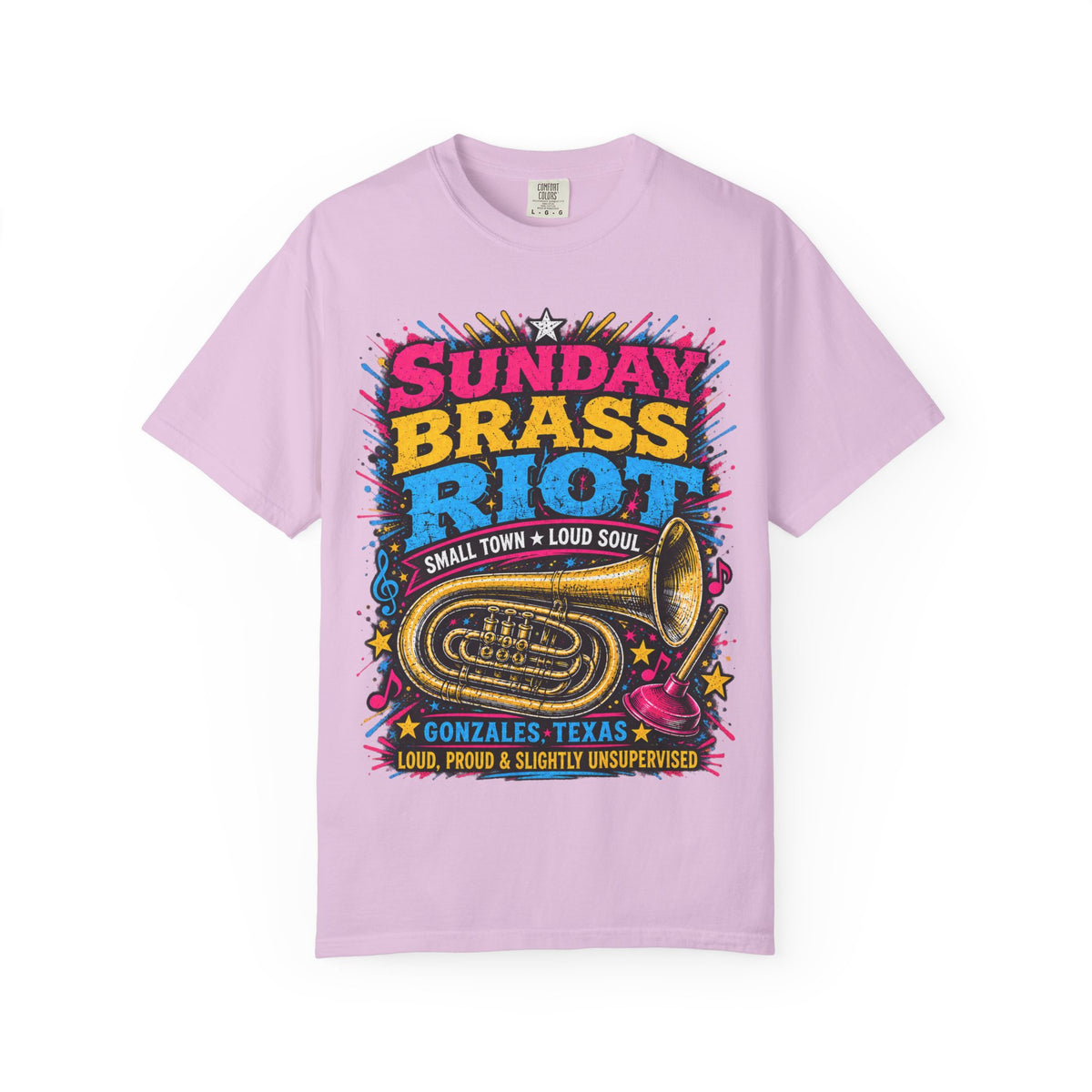 Sunday Brass Riot T‑Shirt — Gonzales Texas Band Tee