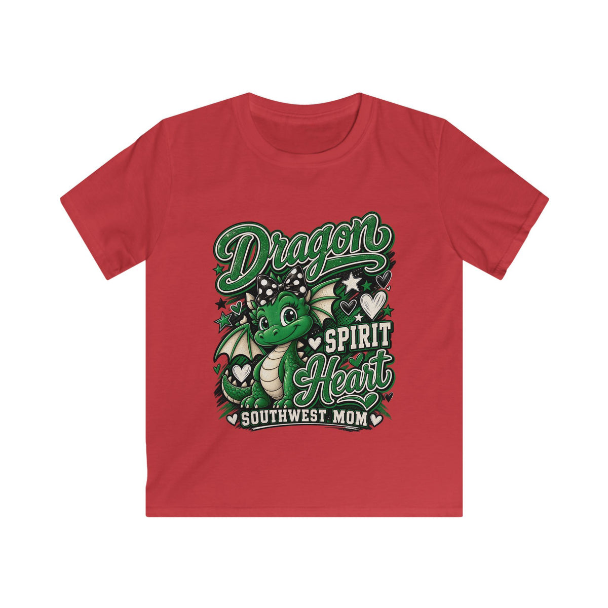 Kids Dragon Spirit Tee — "Dragon Spirit Heart" Southwest Mom Youth T-Shirt