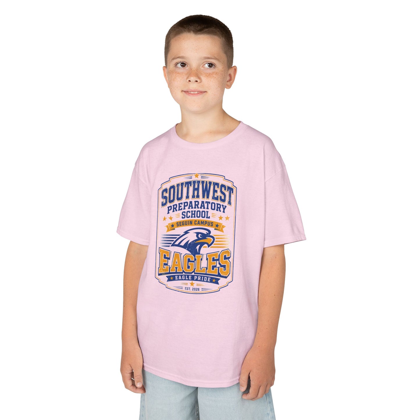 Kids T-Shirt — Southwest Preparatory School Eagles Mascot Tee