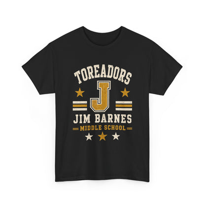 Toreadors Jim Barnes School Letterman Tee — Vintage School Spirit T-Shirt