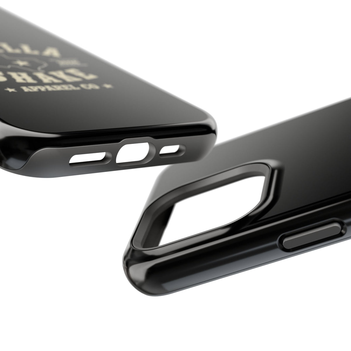 Black w/Ivory Logo lmpact-Resistant Phone Cases