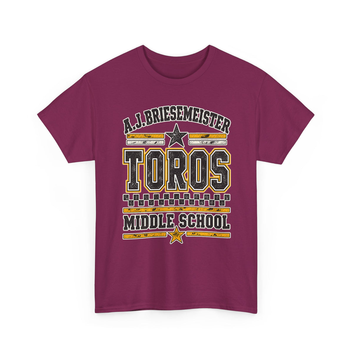Toros Middle School Tee — A.J. Briesemeister School Spirit T-Shirt